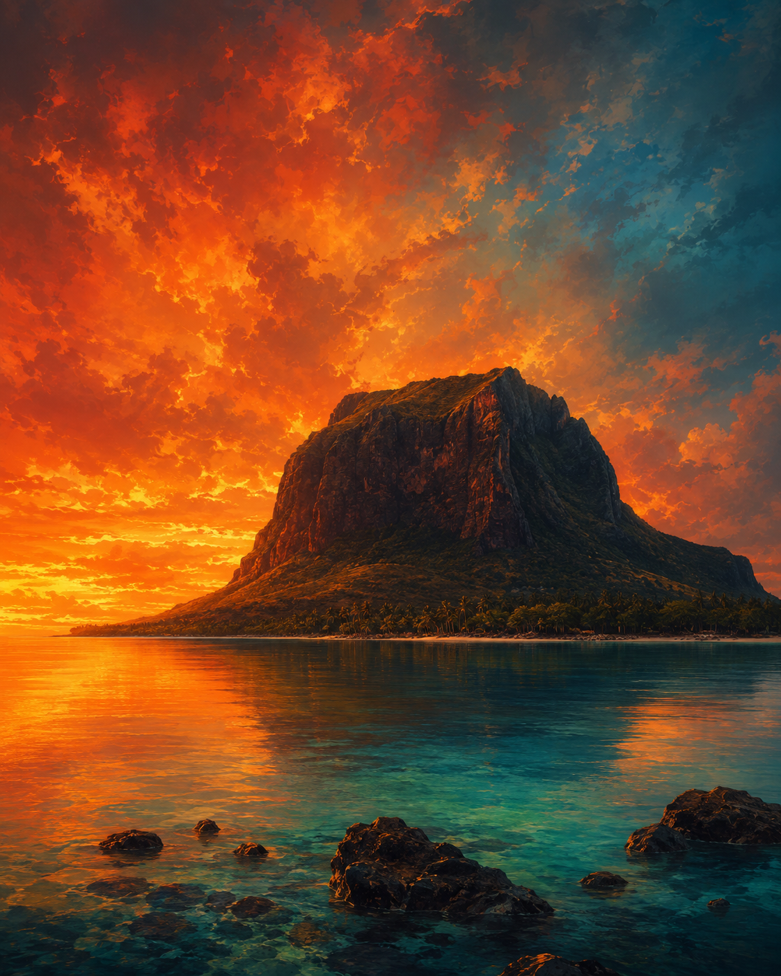 Mauritius Coastal Serenity — premium printable wall art collection