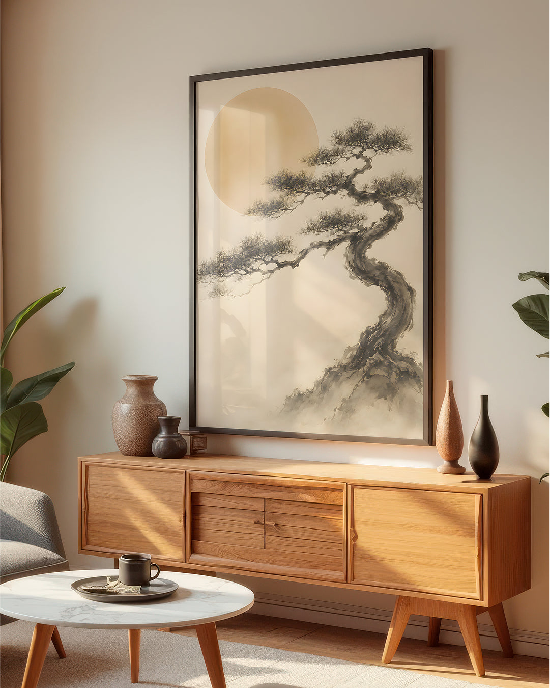 Japandi Minimal Serenity — printable wall art collection