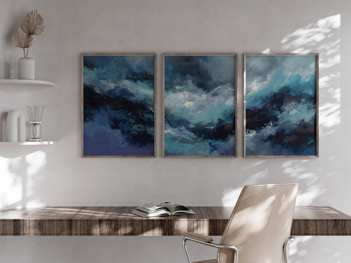 Midnight Storm Panorama displayed in a secondary lifestyle interior setting