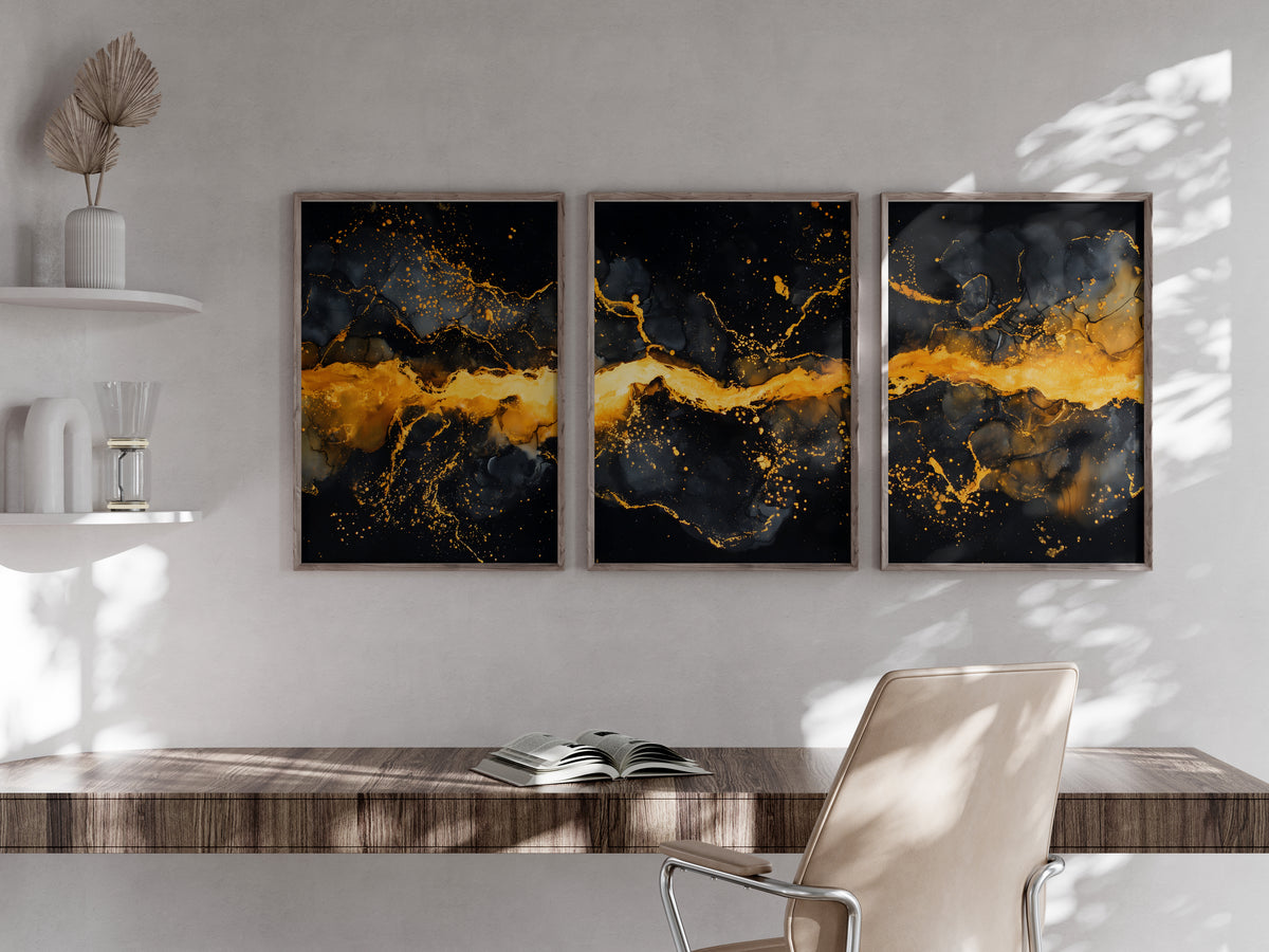 Obsidian Gold Panorama displayed in a secondary lifestyle interior setting