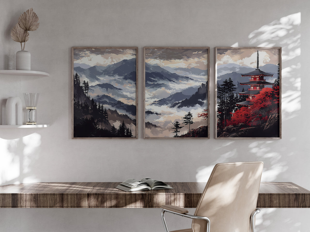Temple Ridge Cloud Sea panorama shown in a secondary premium interior setting
