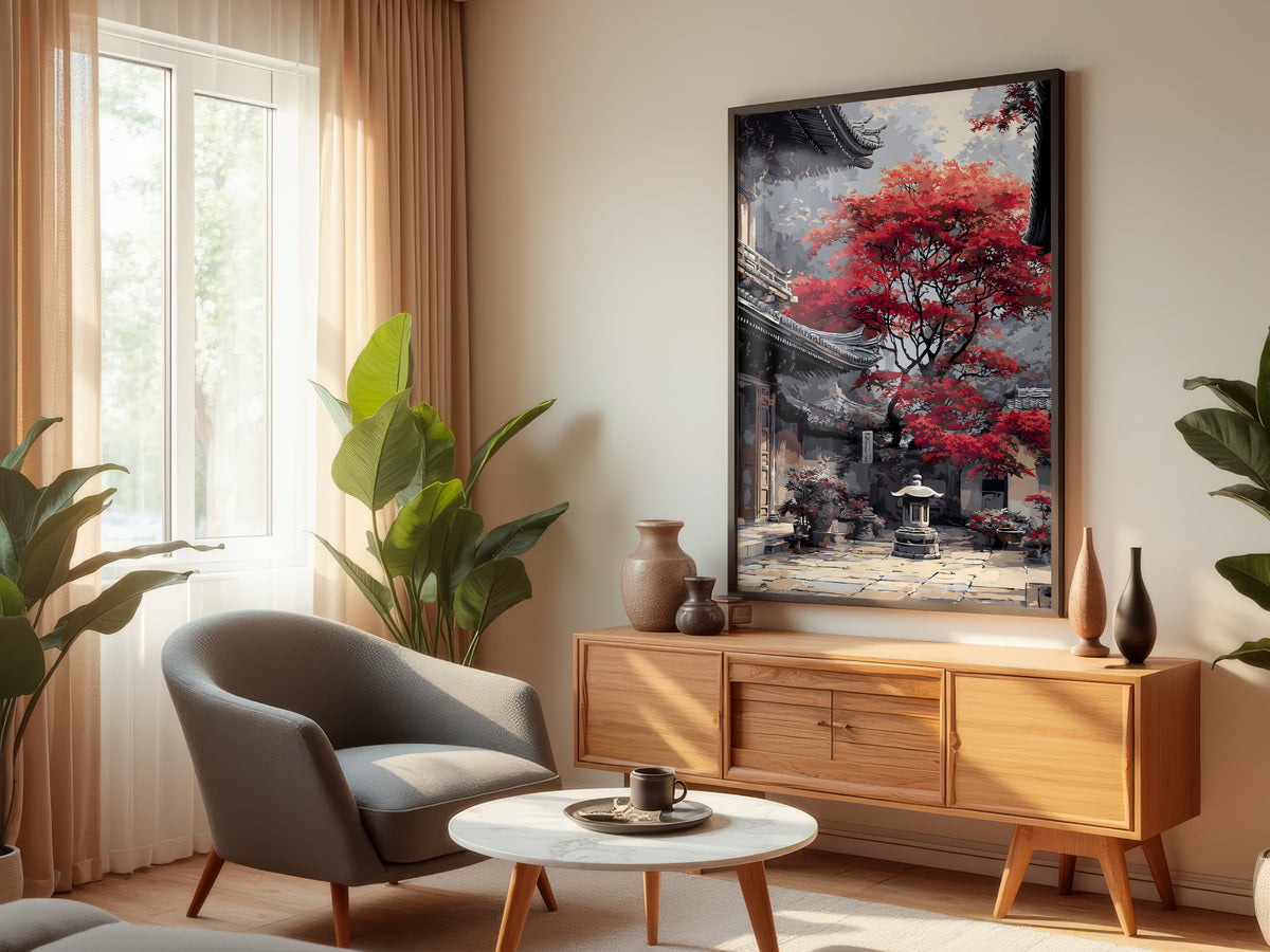 Crimson Courtyard Light shown in a secondary lifestyle setting — styled interior