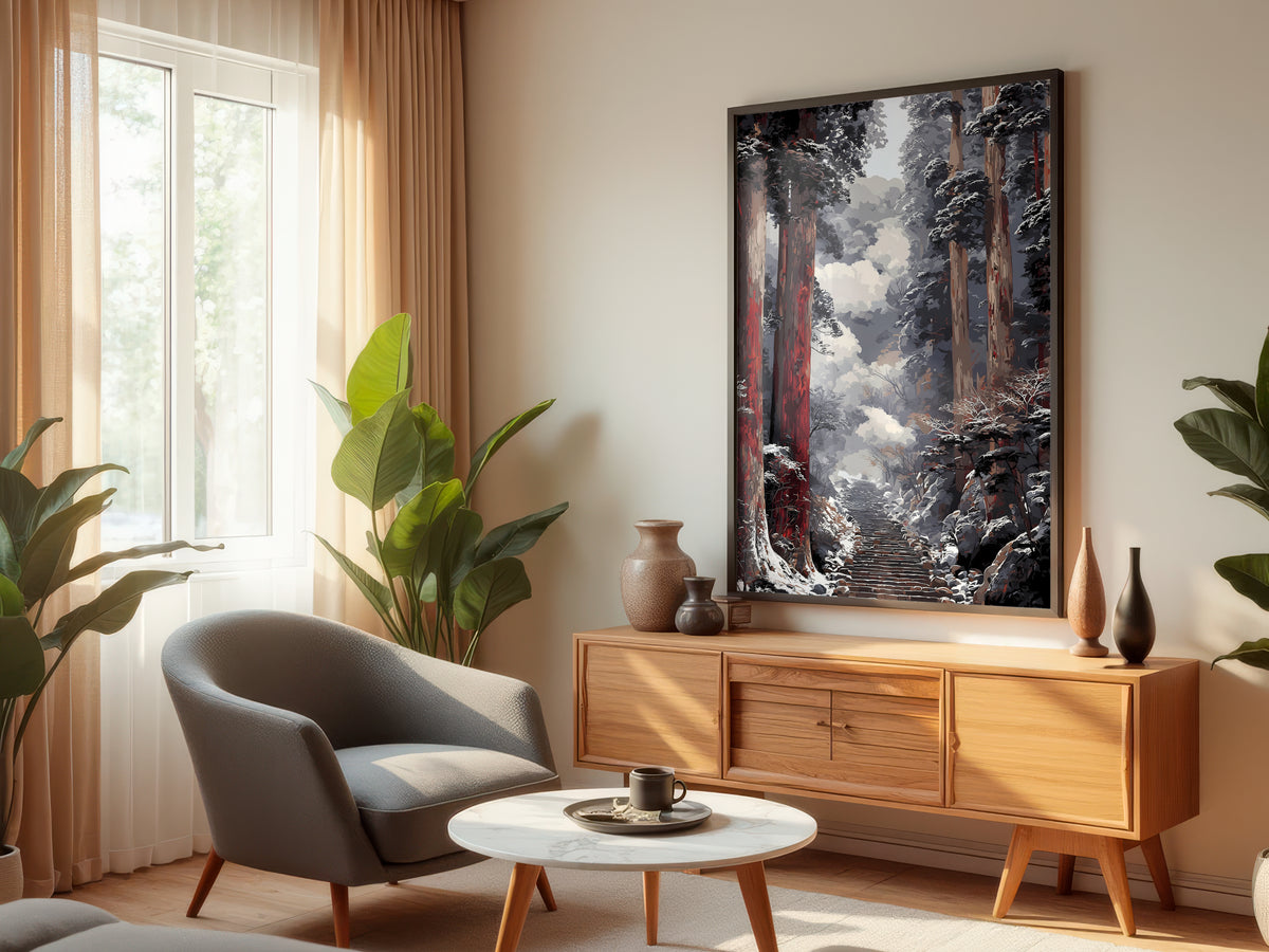 Snow Cedar Stairway shown in a secondary lifestyle setting — styled interior