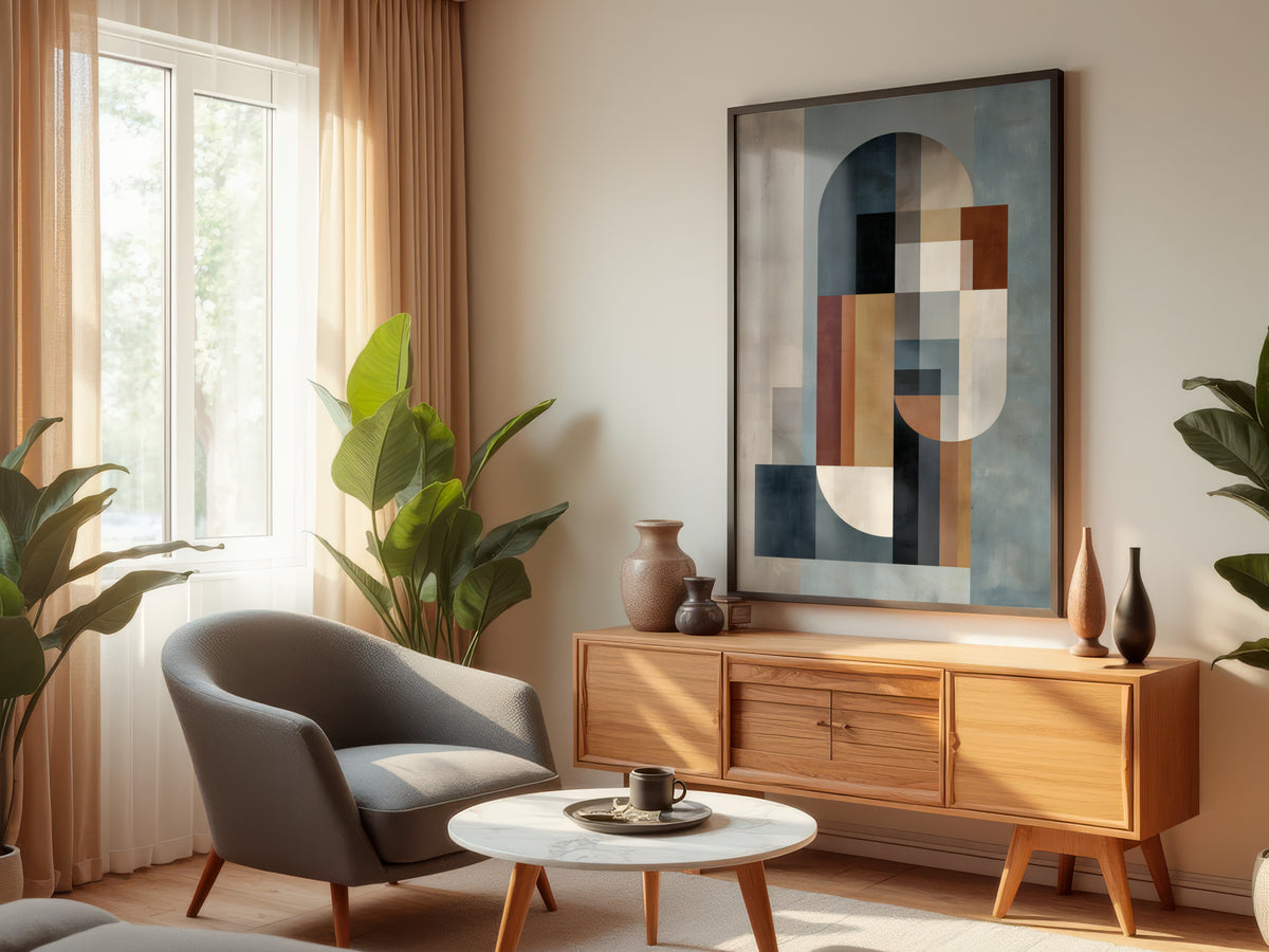 Slate Clay Totem displayed in a styled interior — contemporary and gallery-modern interior
