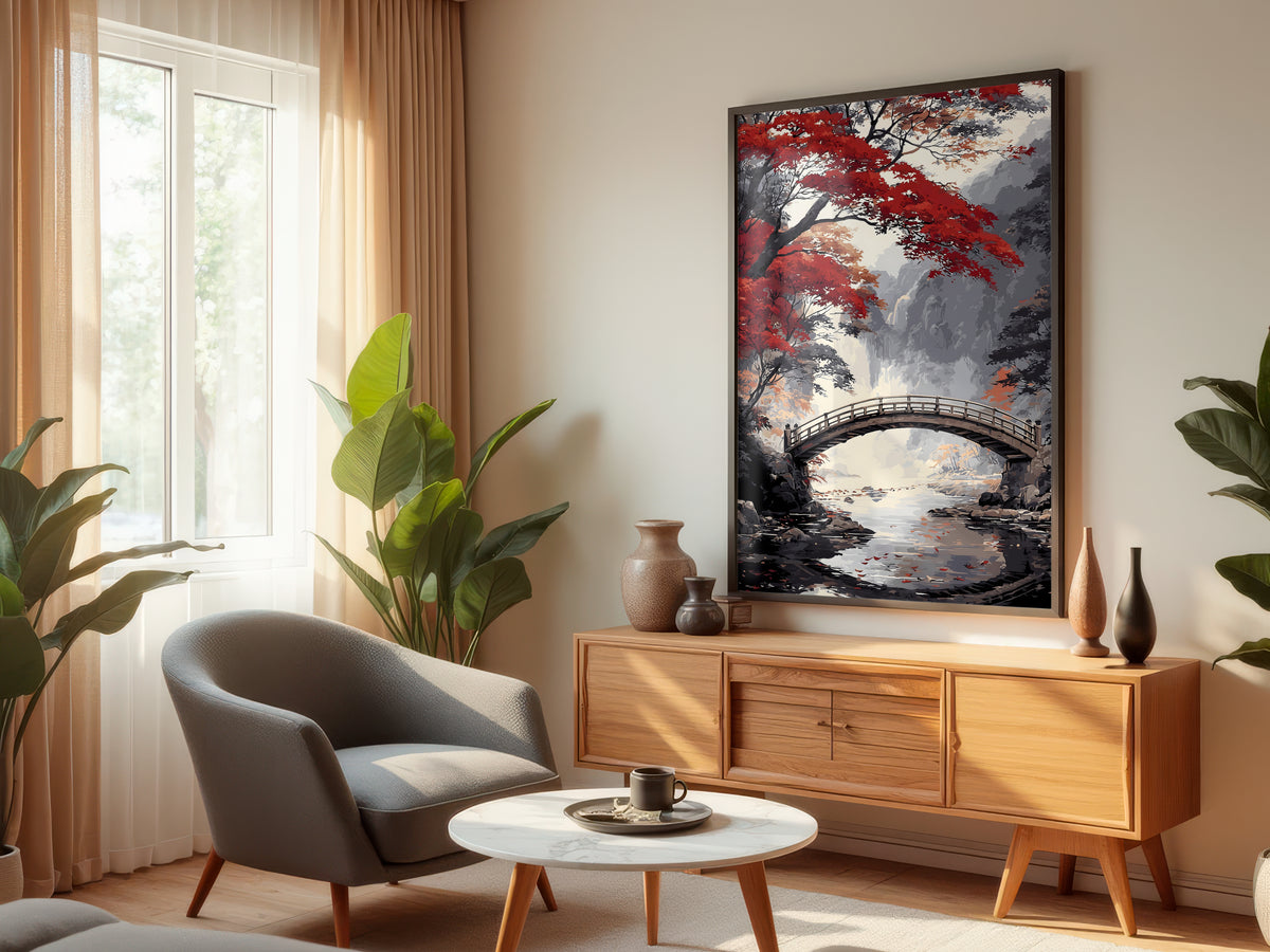 Crimson Bridge Reverie shown in a secondary lifestyle setting — styled interior