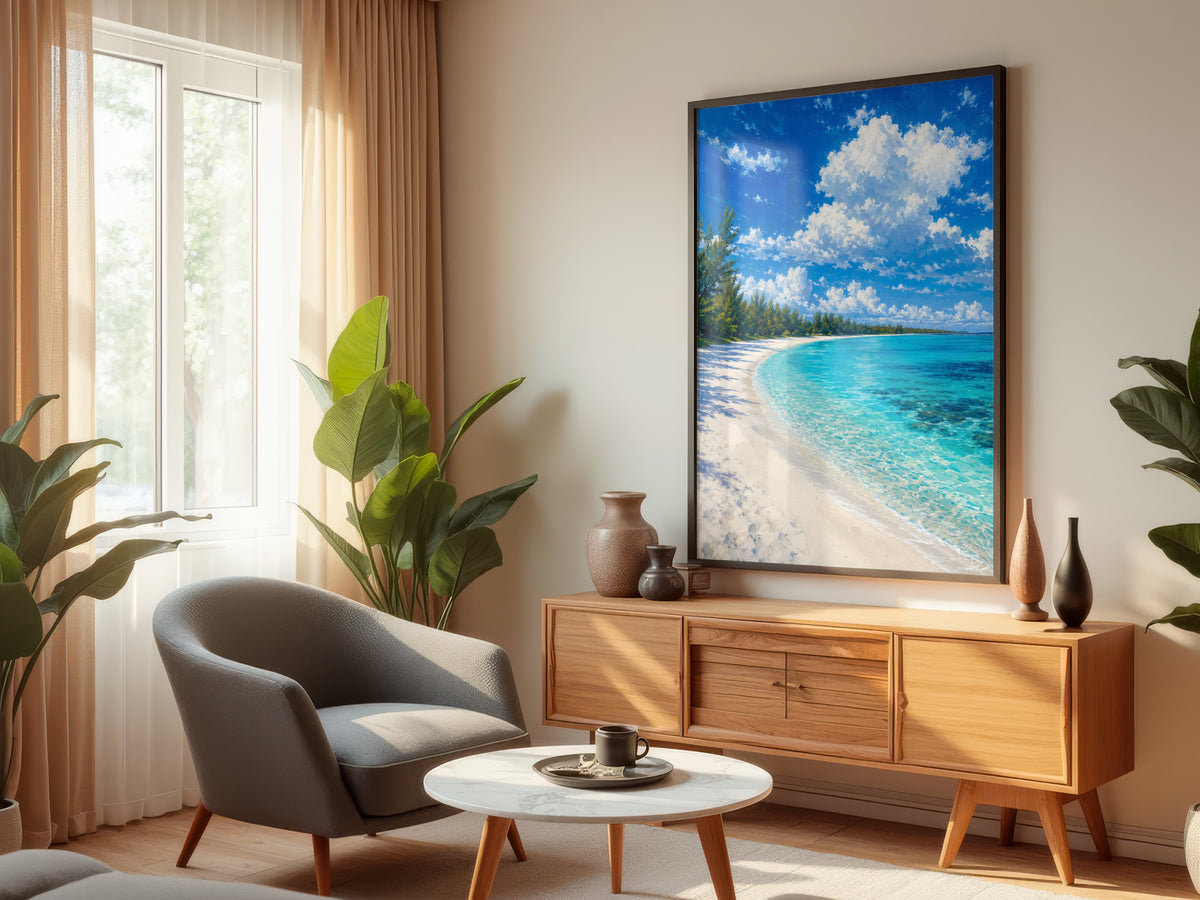 Belle Mare Lagoon Light displayed in a styled interior — tropical coastal and bright contemporary interior