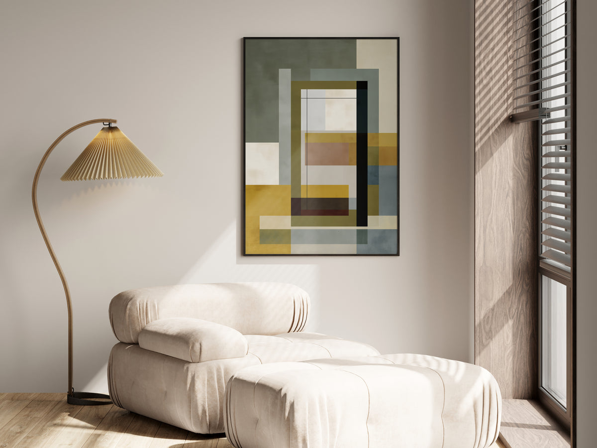 Sage Ochre Window shown in a secondary lifestyle setting — organic modern and Japandi-inspired interior