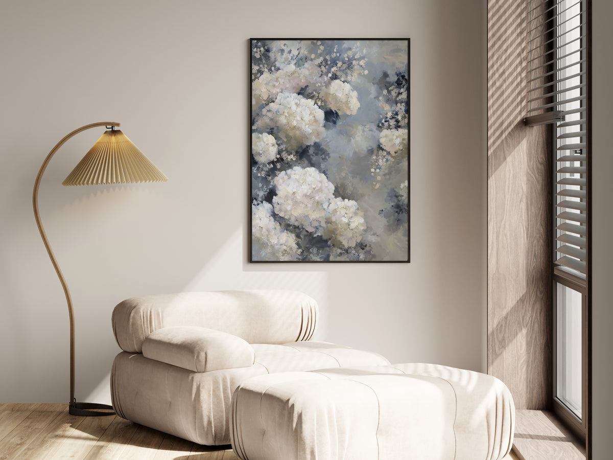 Pearl Grey Bloom shown in a secondary lifestyle setting — premium interior with cool, neutral, grey, or white walls