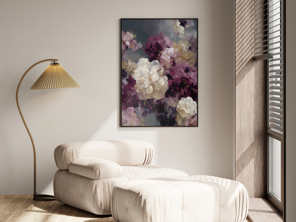 Plum Smoke Bloom shown in a secondary lifestyle setting — premium interior with warm, dark, grey, or neutral walls