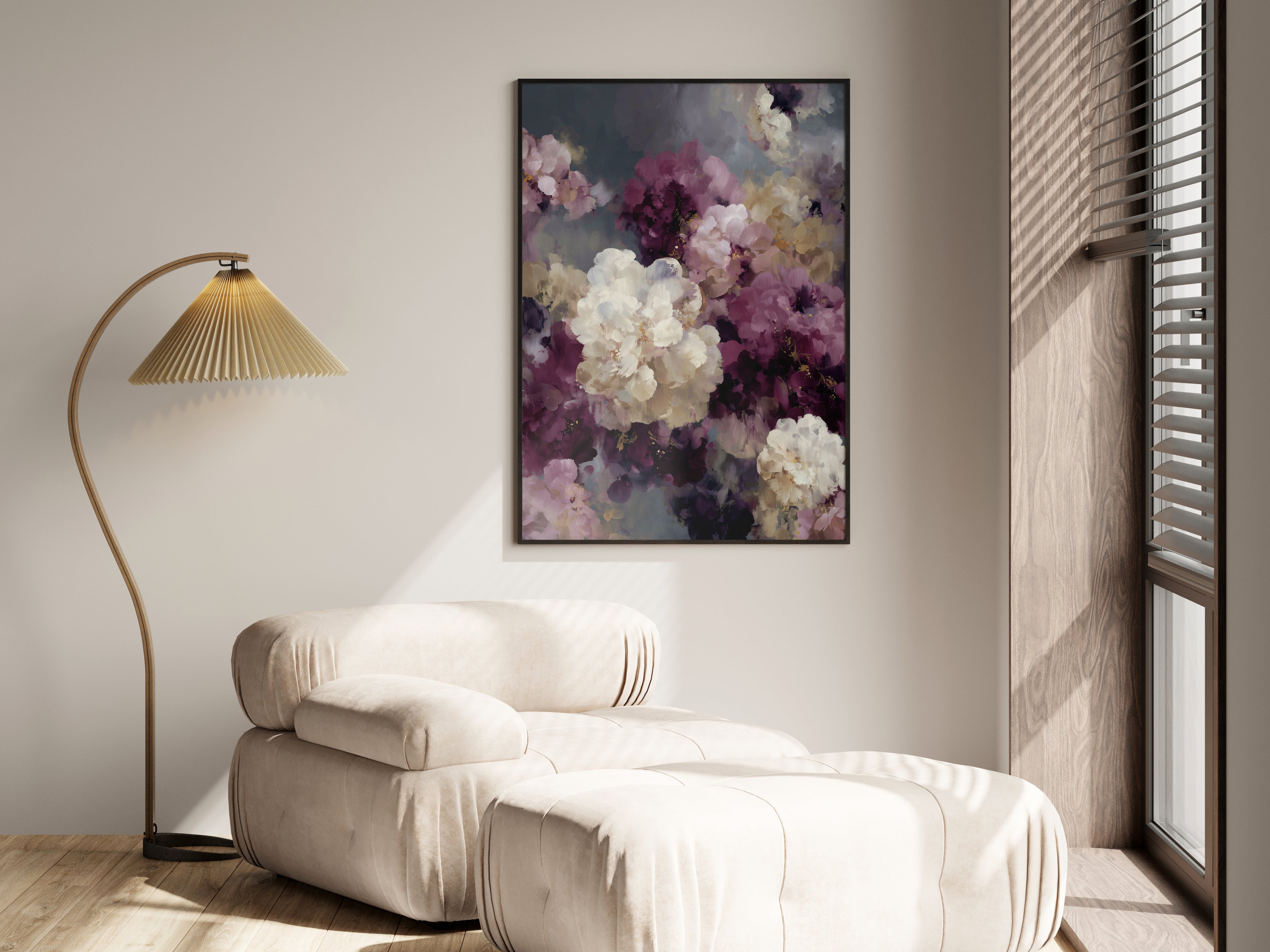 Plum Smoke Bloom shown in a secondary lifestyle setting — premium interior with warm, dark, grey, or neutral walls