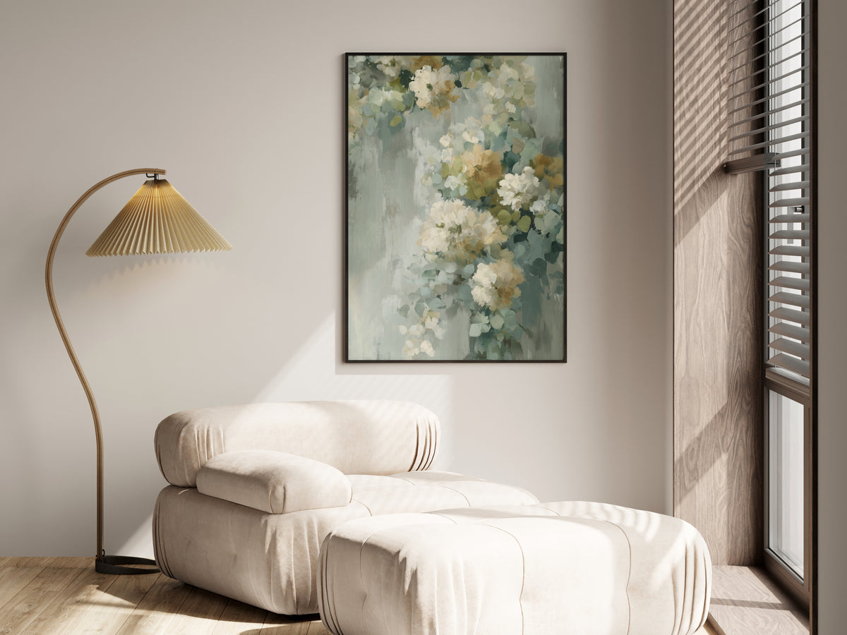 Sage Mist Blossom shown in a secondary lifestyle setting — premium interior with sage, white, grey, or warm neutral walls
