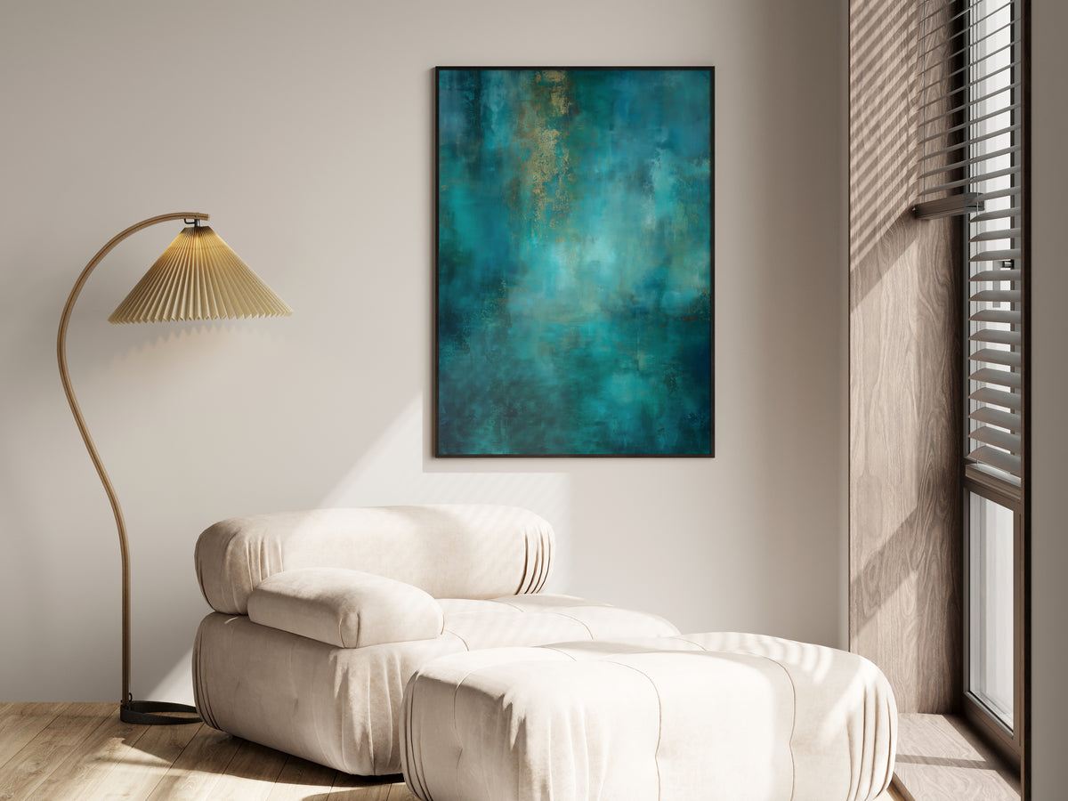 Teal Gold Horizon shown in a secondary lifestyle setting — premium interior with teal, neutral, or dark walls
