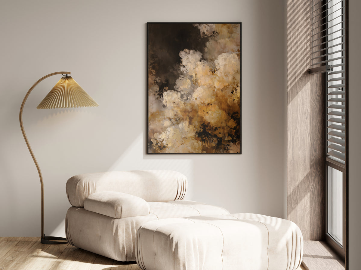 Ivory Ochre Bloom shown in a secondary lifestyle setting — premium interior with warm, neutral, or dark walls