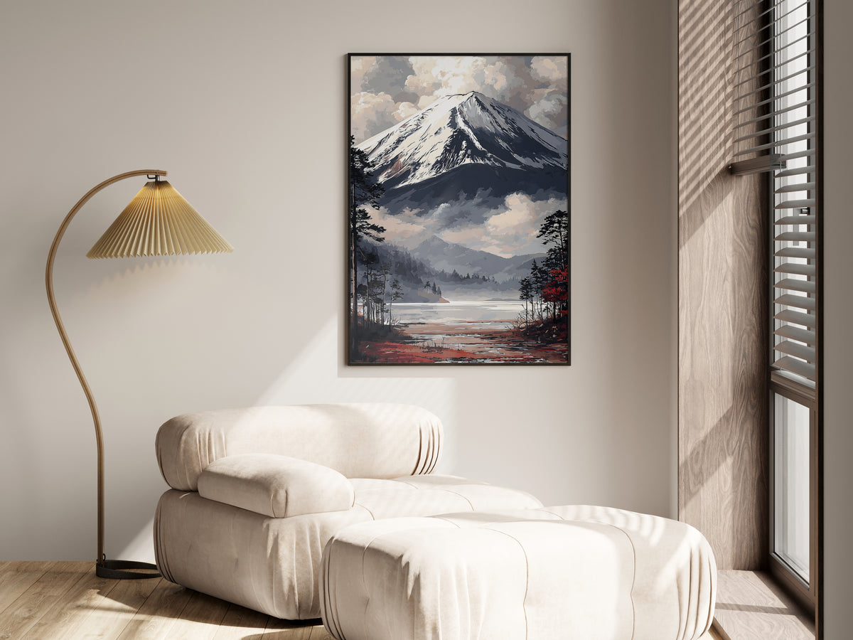 Print size guide for Fuji Mist Horizon wall art