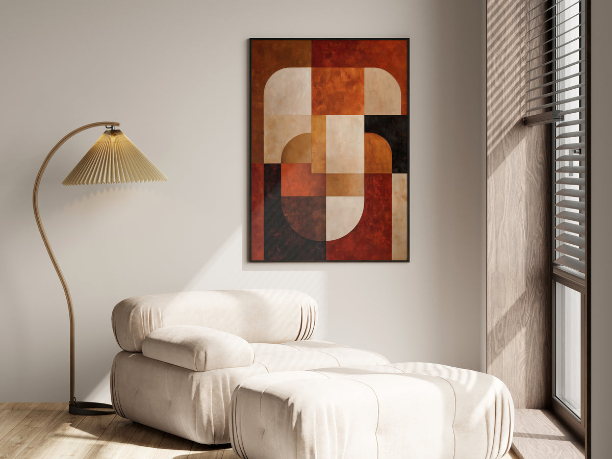 Terracotta Construct shown in a secondary lifestyle setting — contemporary, earthy or mid-century modern interior