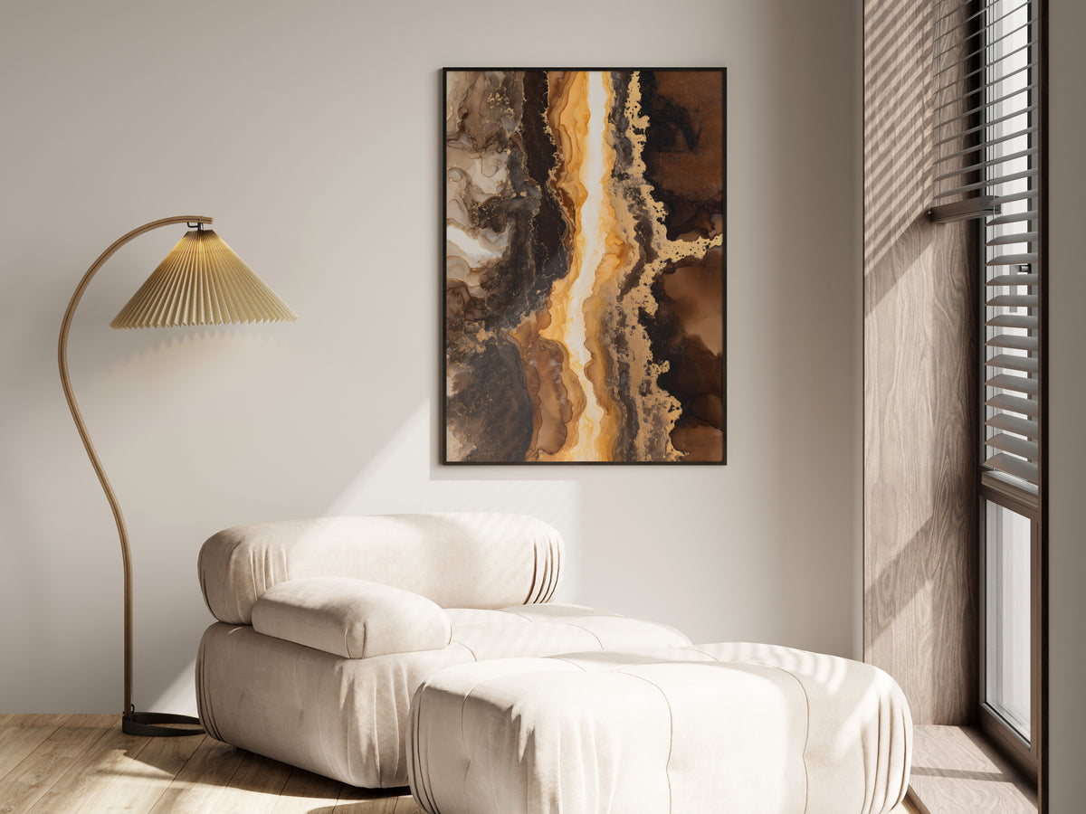Mocha Gold shown in a lifestyle setting — dark moody and masculine luxury interior