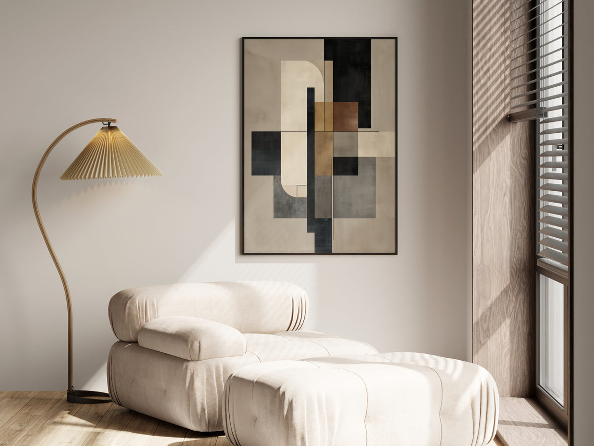 Stone Ochre Axis shown in a secondary lifestyle setting — organic modern and warm contemporary interior