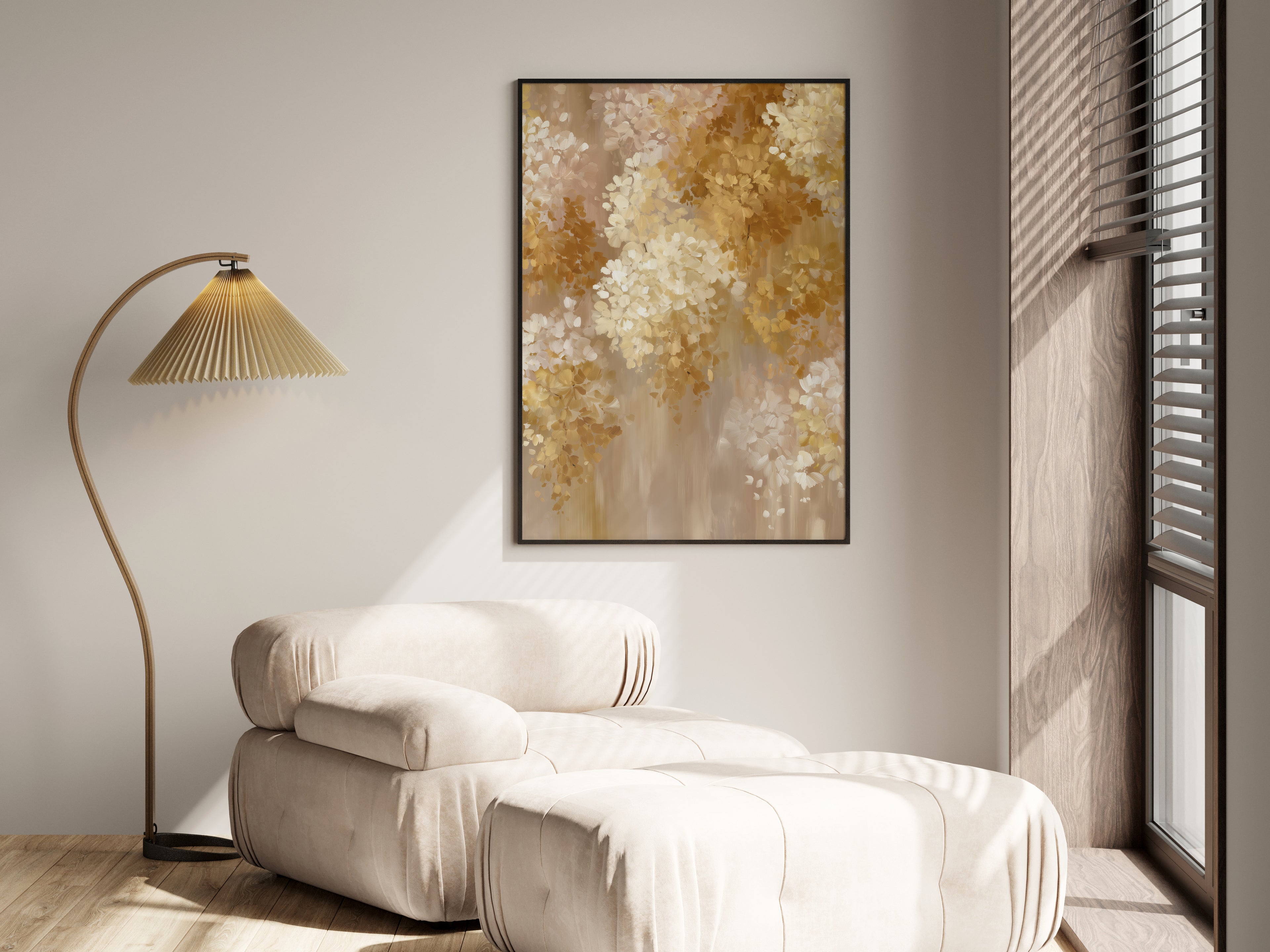 Champagne Petal Drift shown in a secondary lifestyle setting — premium interior with warm, neutral, cream, or light walls