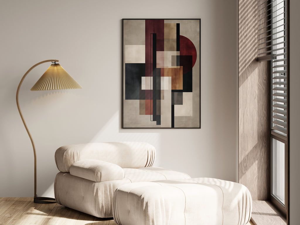 Oxblood Linen Balance shown in a secondary lifestyle setting — dark luxury and moody contemporary interior
