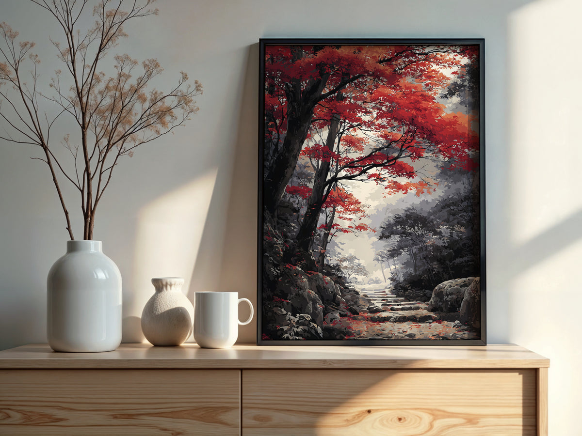 Digital download contents for Maple Stone Path showing JPG and PDF files in 7 sizes