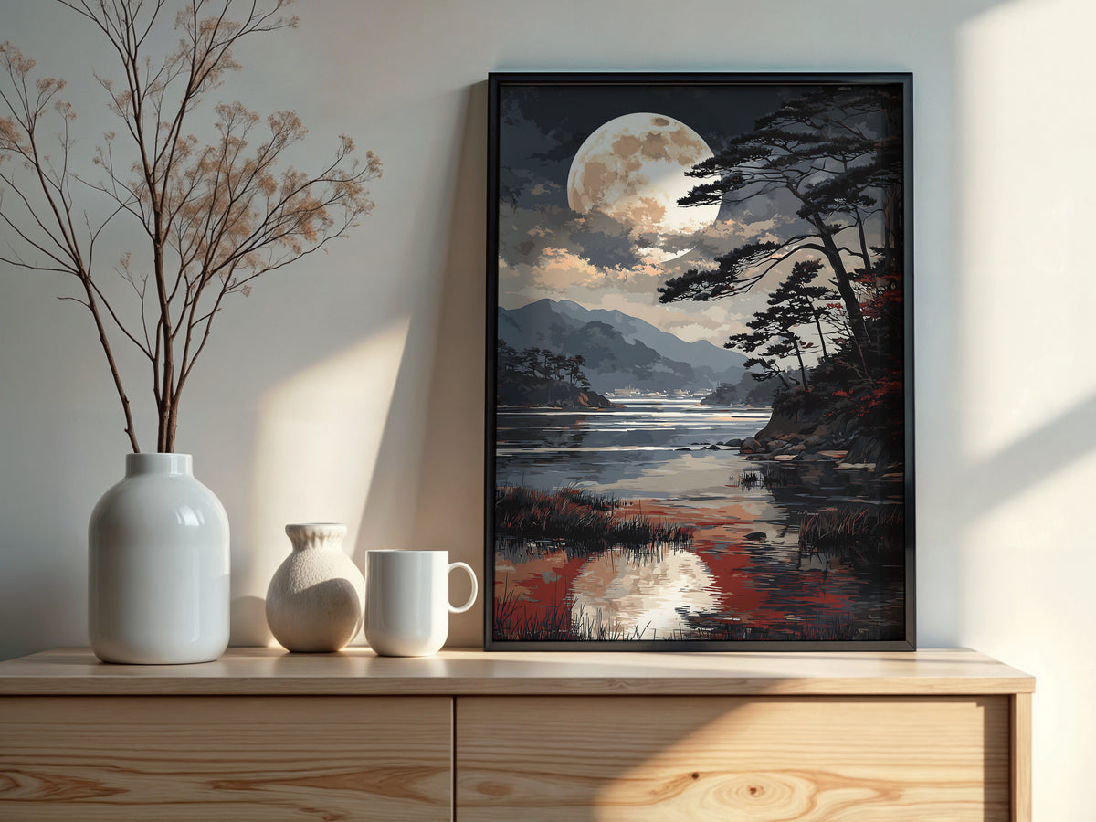 Digital download contents for Indigo Moon Inlet showing JPG and PDF files in 7 sizes